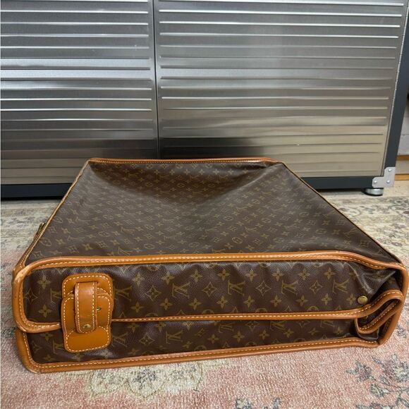 Louis Vuitton Vintage 80s/90s Monogram Garment Brown Luggage Bag - Picture 14 of 16